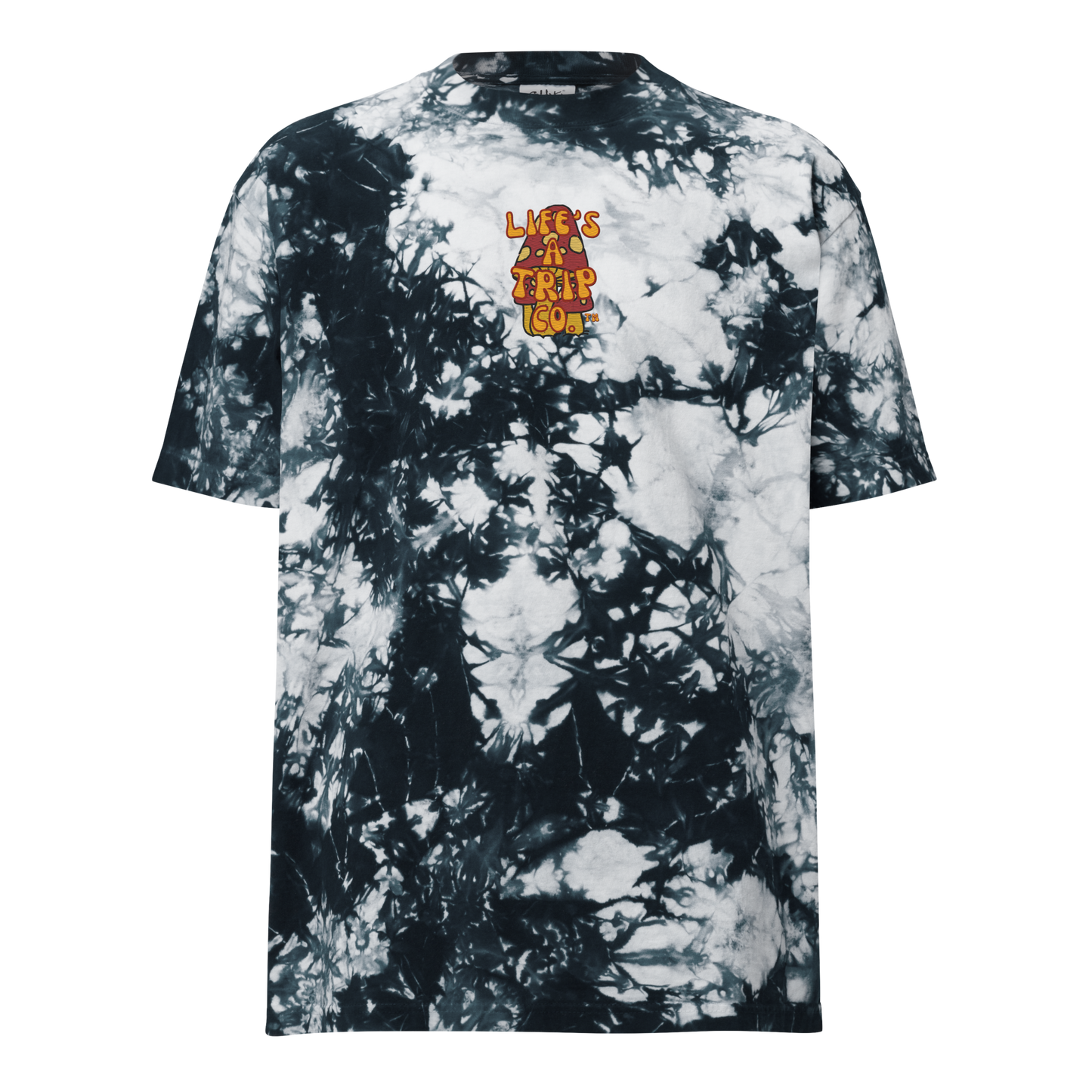 Life's a Trip Co.™ Embroidery - Oversized Tie-Dye T-Shirt - Shaka Wear