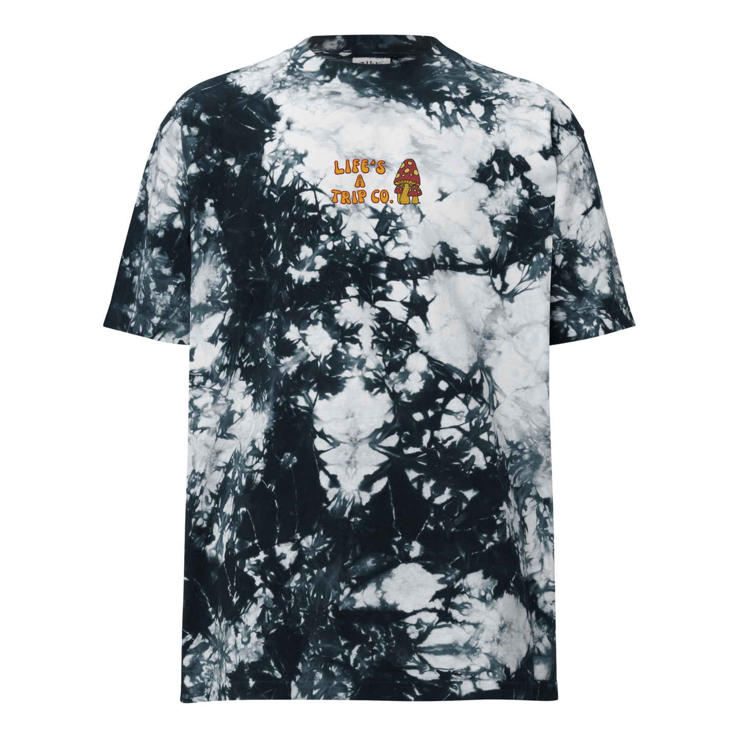 Life's a Trip Co.™ Embroidery - Oversized Tie-Dye T-Shirt - Shaka Wear