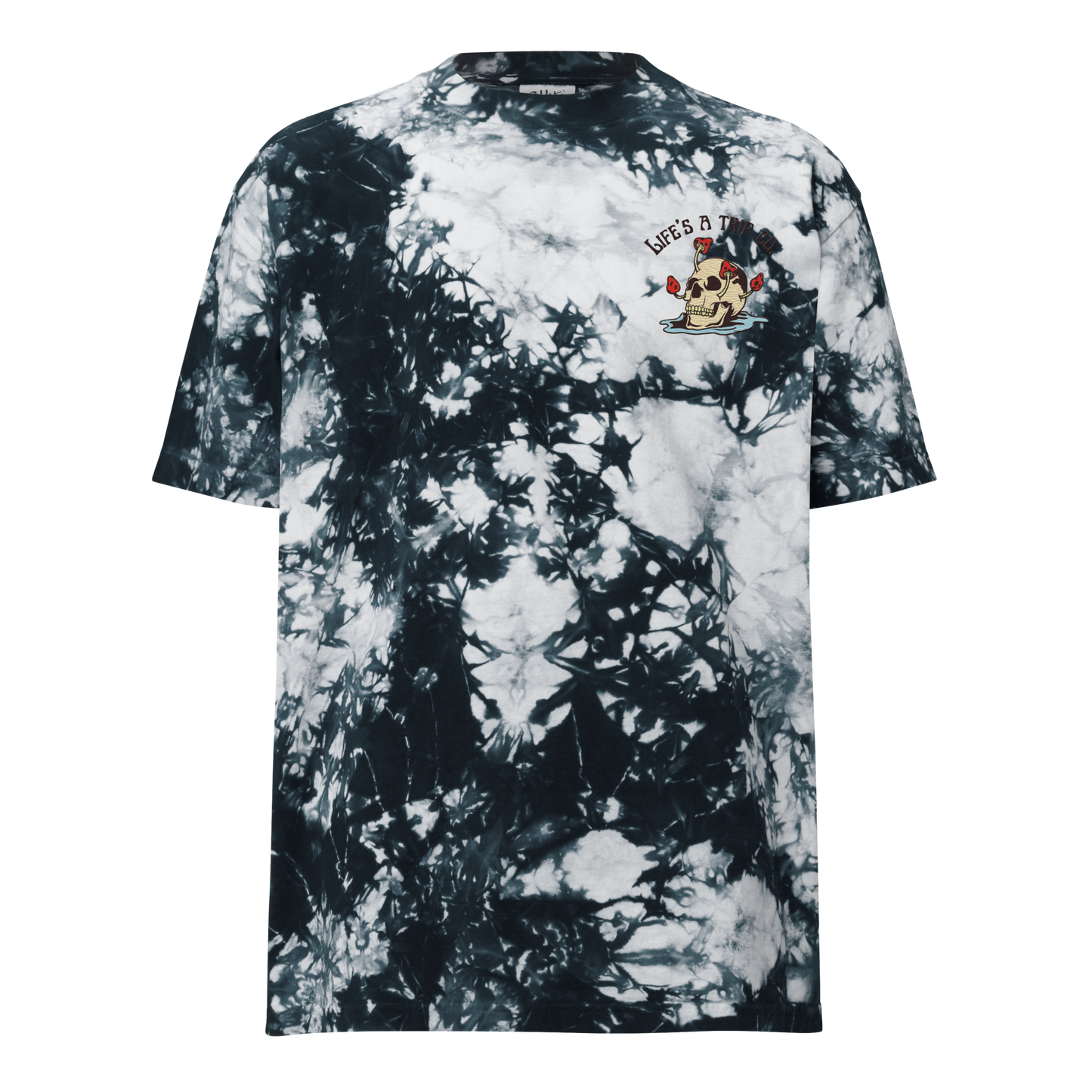 Life's a Trip Co.™ Embroidery - Oversized Tie-Dye T-Shirt - Shaka Wear