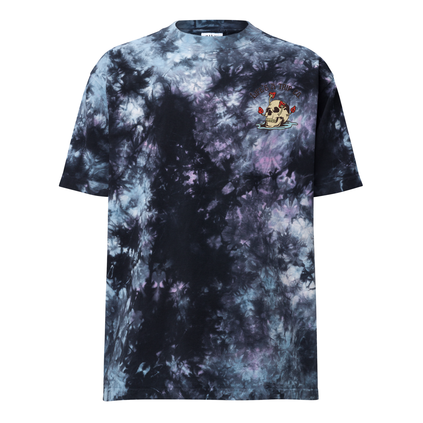 Life's a Trip Co.™ Embroidery - Oversized Tie-Dye T-Shirt - Shaka Wear