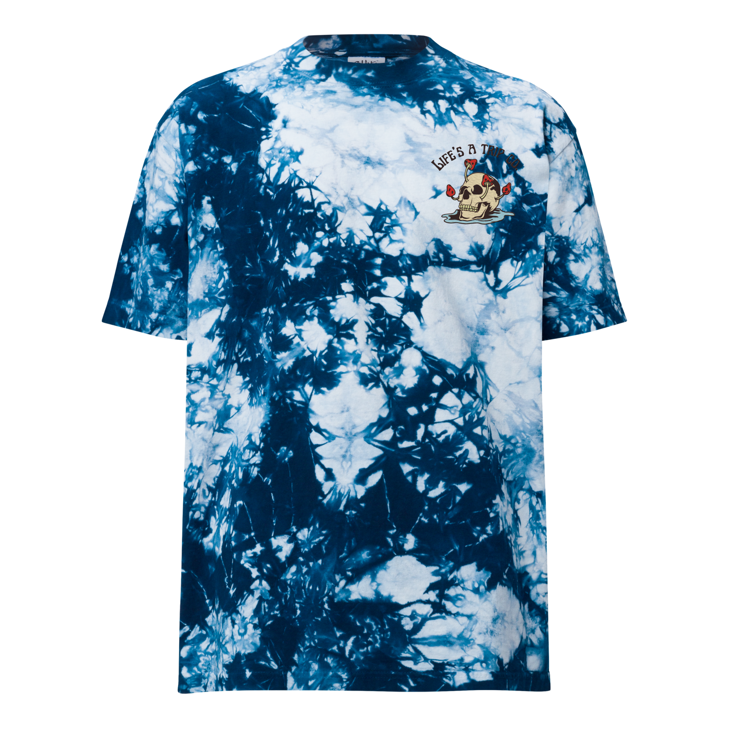 Life's a Trip Co.™ Embroidery - Oversized Tie-Dye T-Shirt - Shaka Wear