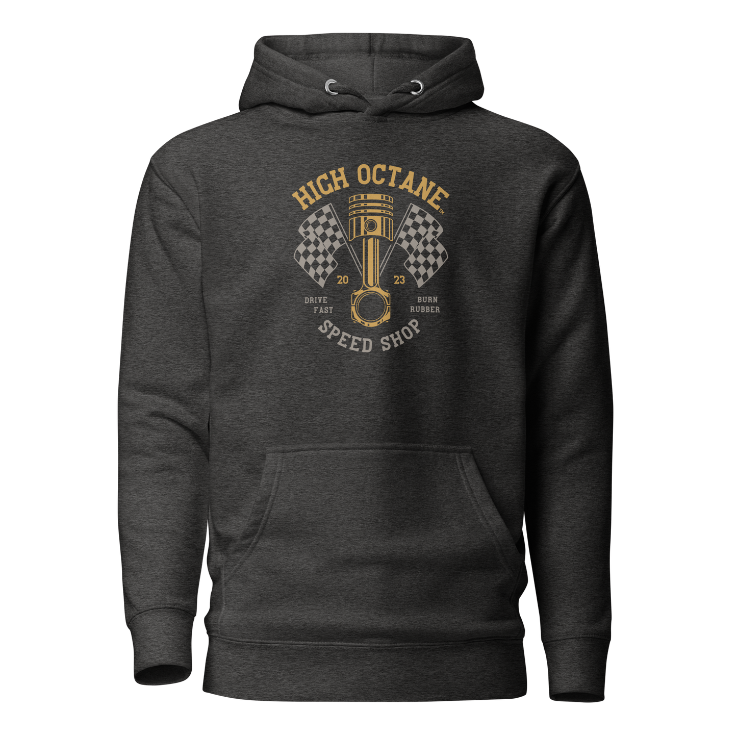 High Octane Speed Shop™ Premium Hoodie | Cotton Heritage M2580 Front