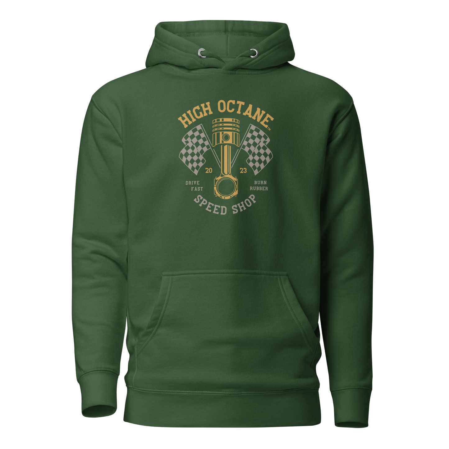 High Octane Speed Shop™ Premium Hoodie | Cotton Heritage M2580 Front
