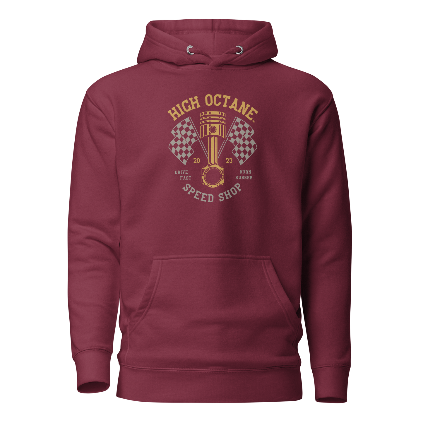 High Octane Speed Shop™ Premium Hoodie | Cotton Heritage M2580 Front