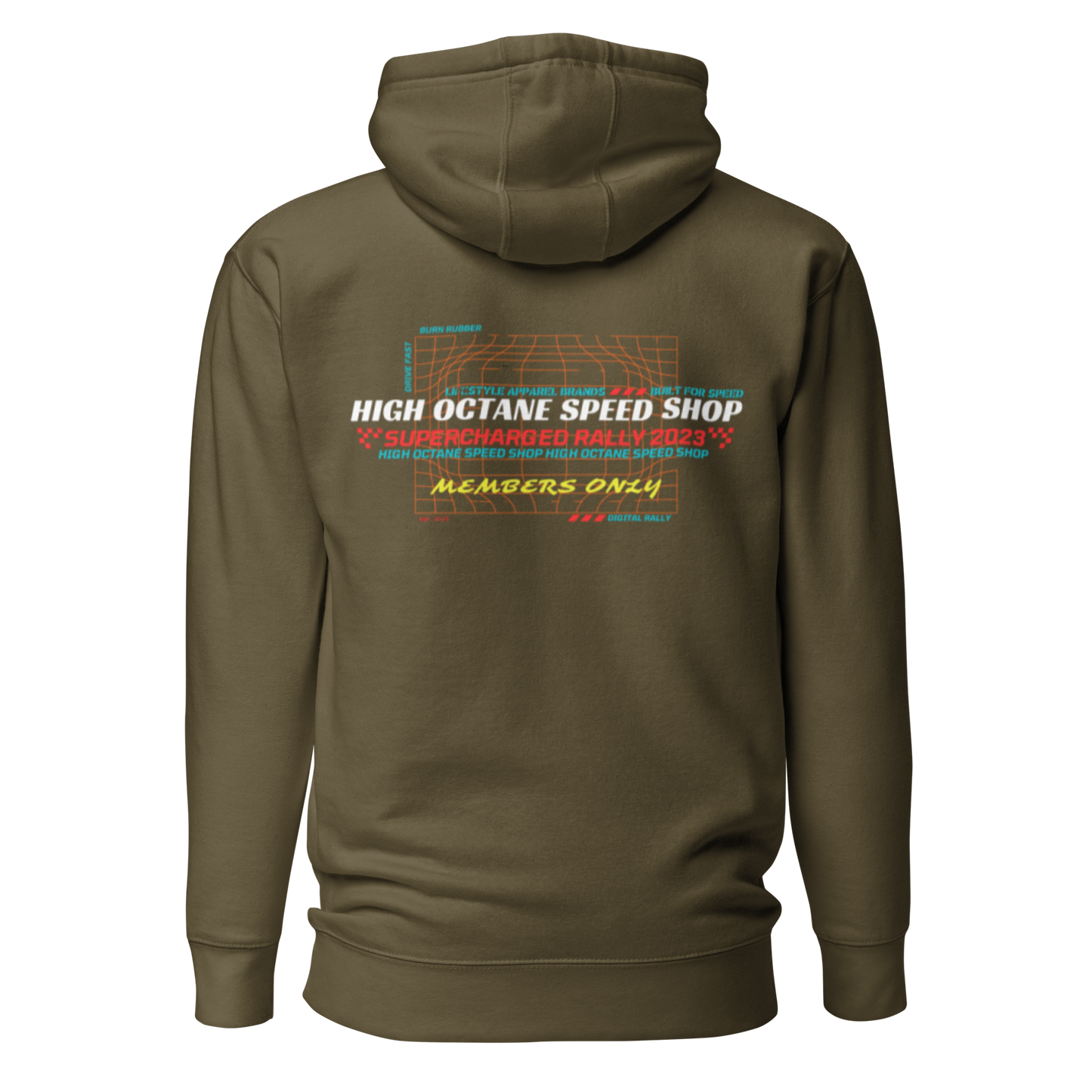 High Octane Speed Shop™ Premium Hoodie | Cotton Heritage M2580 Front/Back