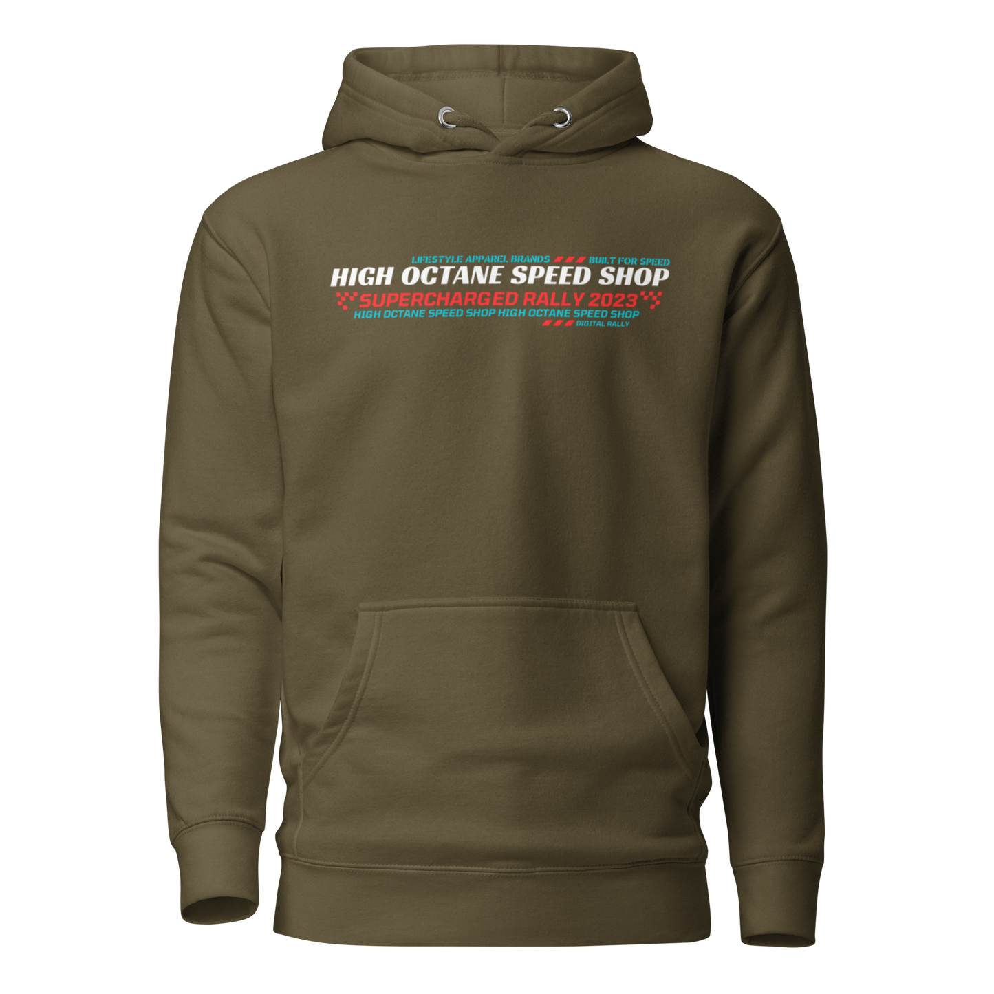 High Octane Speed Shop™ Premium Hoodie | Cotton Heritage M2580 Front/Back