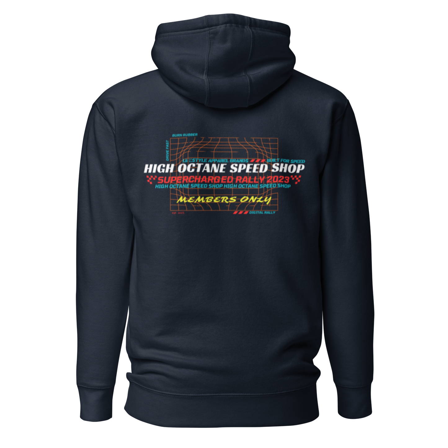 High Octane Speed Shop™ Premium Hoodie | Cotton Heritage M2580 Front/Back