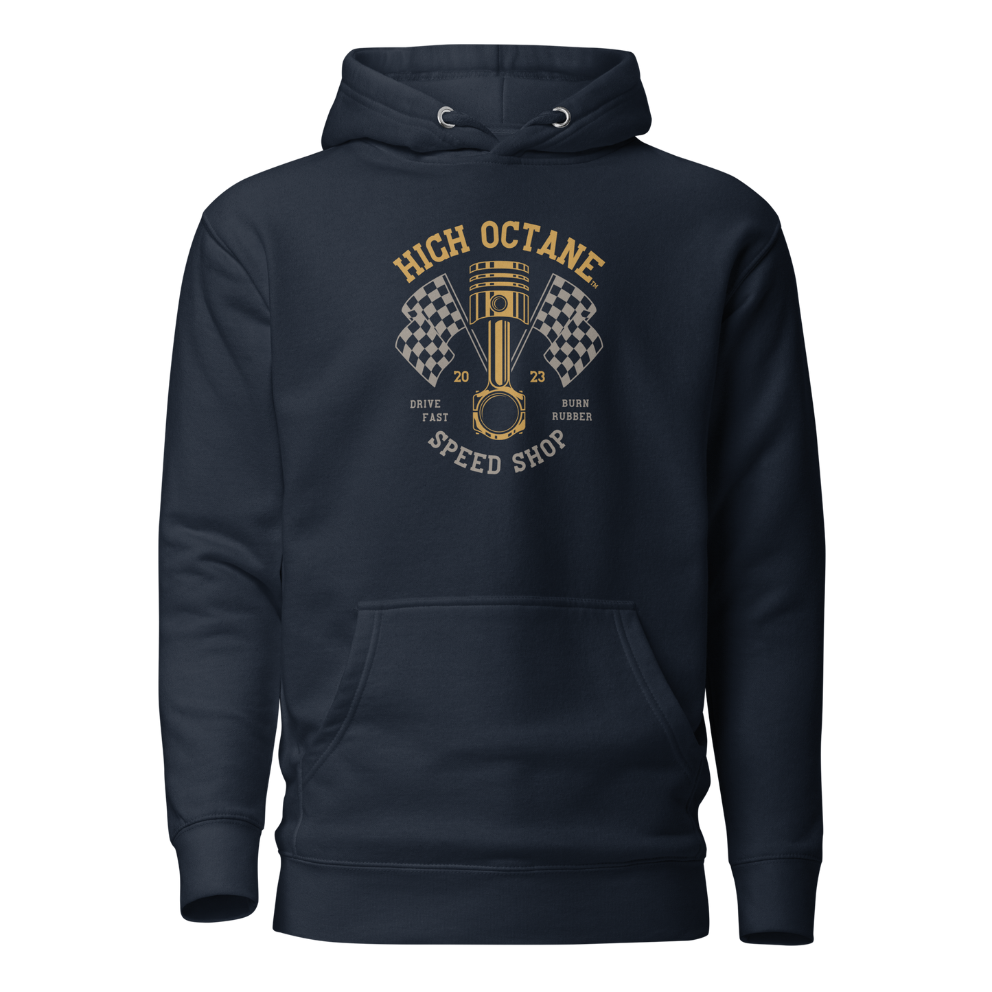 High Octane Speed Shop™ Premium Hoodie | Cotton Heritage M2580 Front