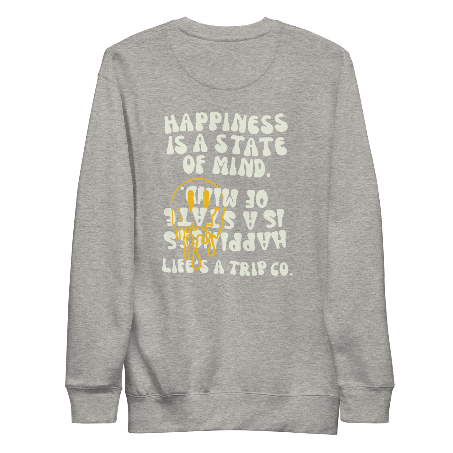 Life's a Trip Co.™ Premium Sweatshirt | Cotton Heritage M2480 front/back