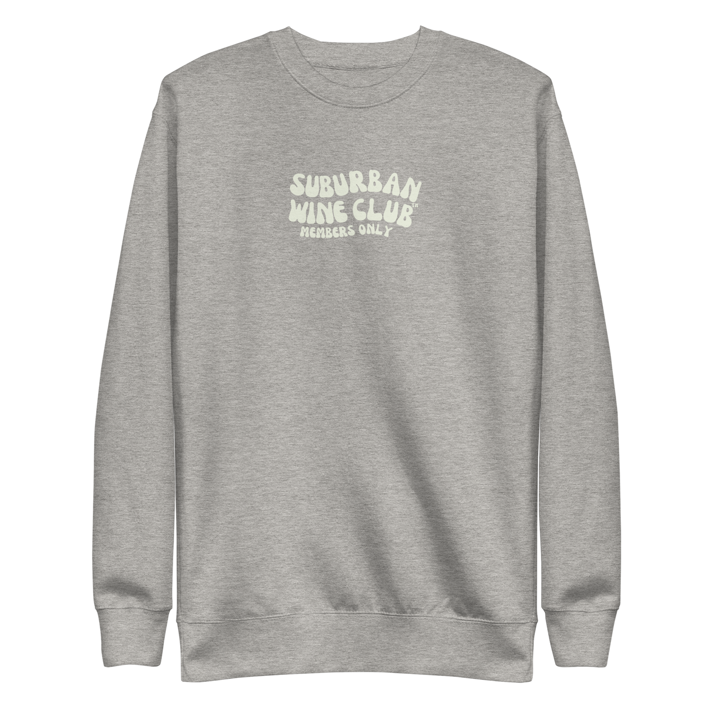 Suburban WIne Club™ Premium Sweatshirt | Cotton Heritage M2480 front/back