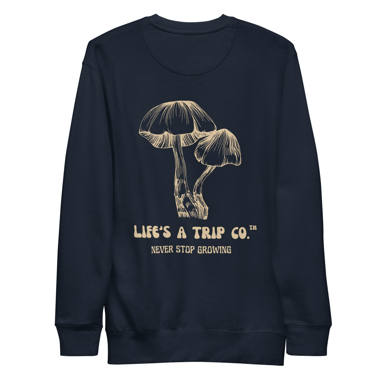 Life's a Trip Co.™ Cotton Heritage 2480 Premium Sweatshirt Front / Back