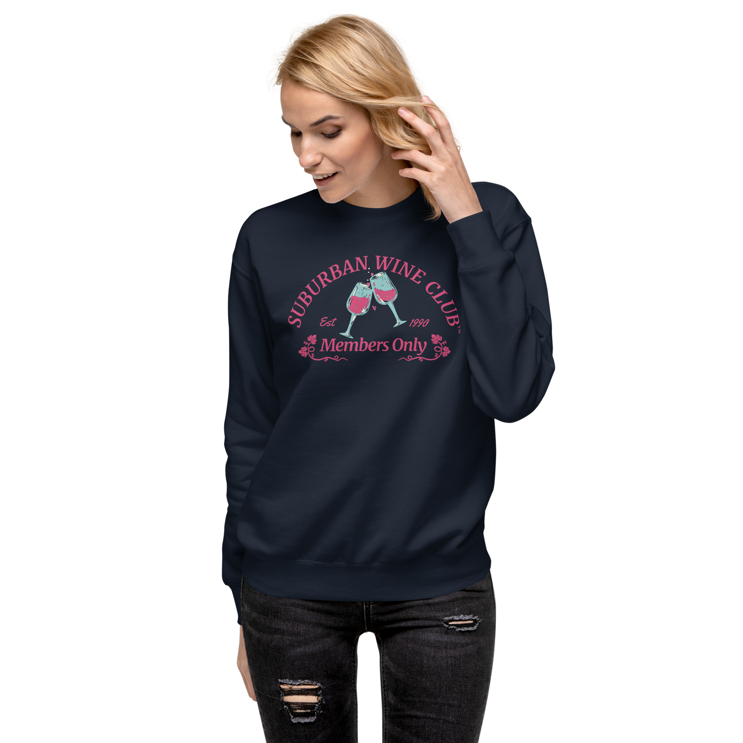 Suburban WIne Club™ Premium Sweatshirt | Cotton Heritage M2480