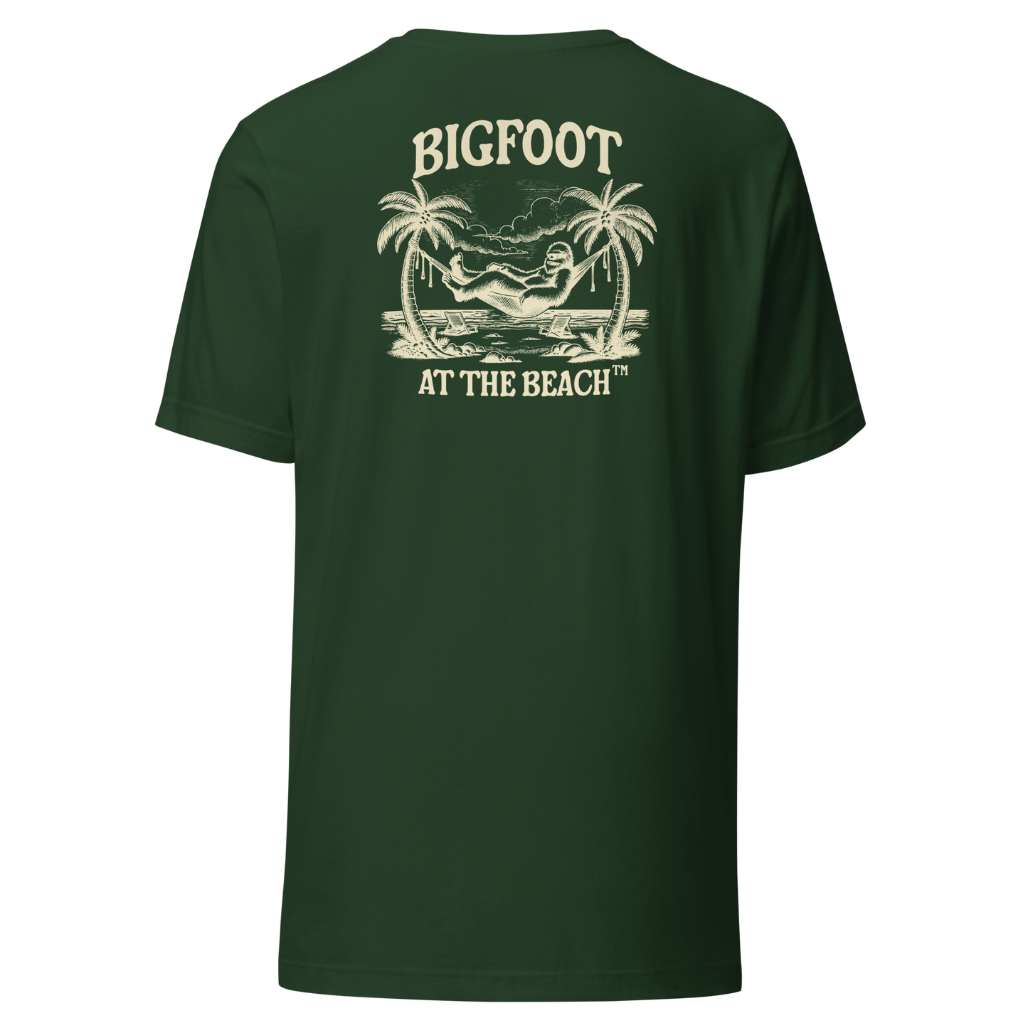 Bigfoot at the Beach T-Shirt - LIfestyle Apparel Brands