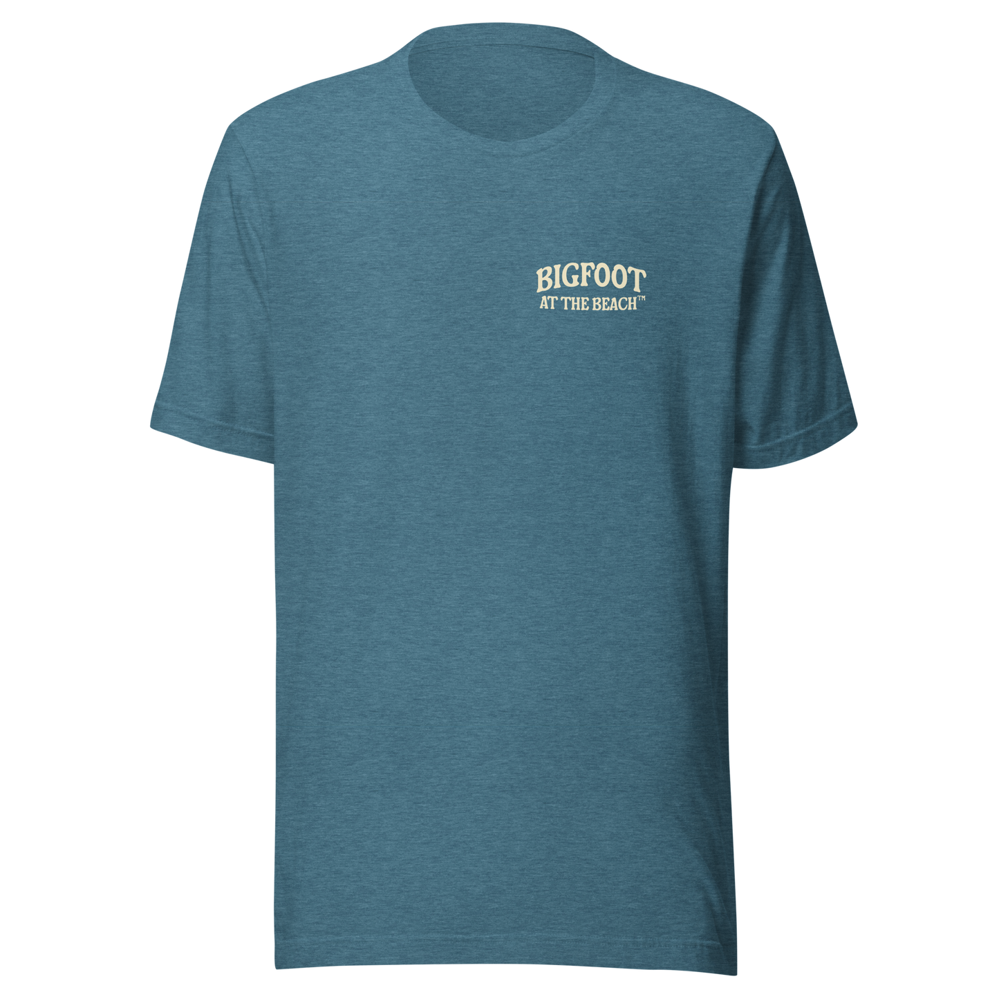 Bigfoot at the Beach T-Shirt - LIfestyle Apparel Brands