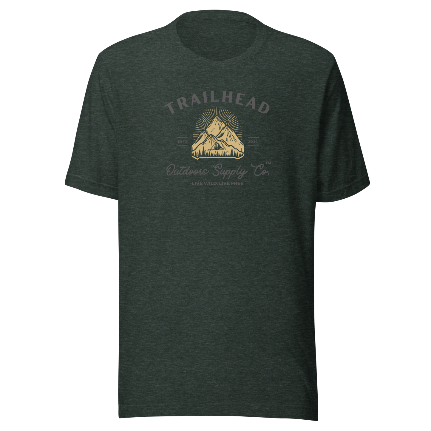 Trailhead Outdoors Supply Co.™ T-Shirt Live Wild Live Free Bella + Canvas 3100