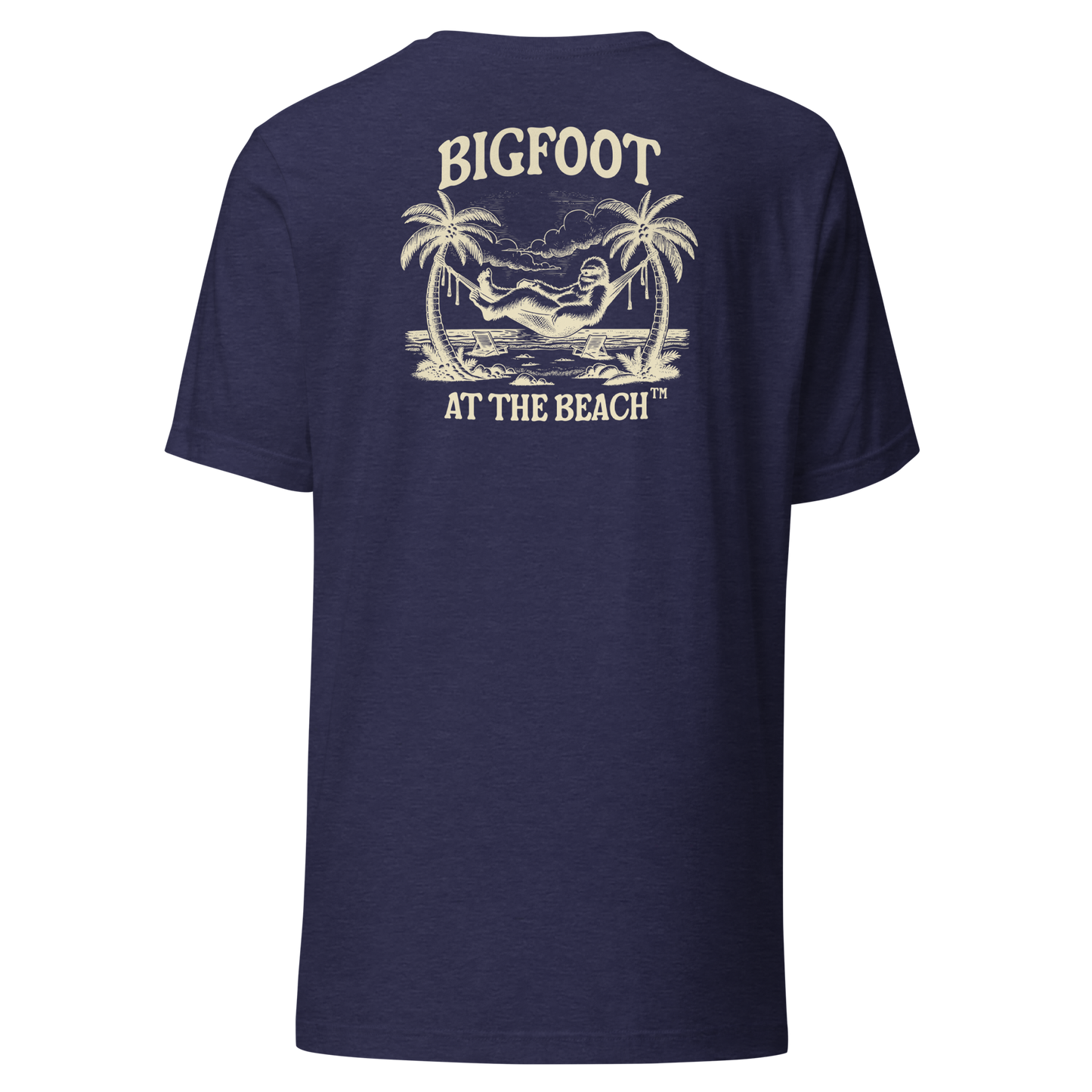 Bigfoot at the Beach T-Shirt - LIfestyle Apparel Brands