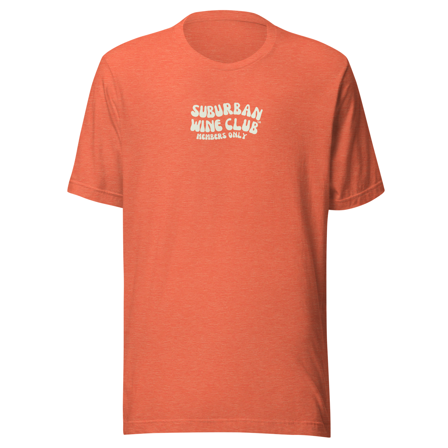 Suburban WIne Club™ T-Shirt | Bella + Canvas 3001 front/back