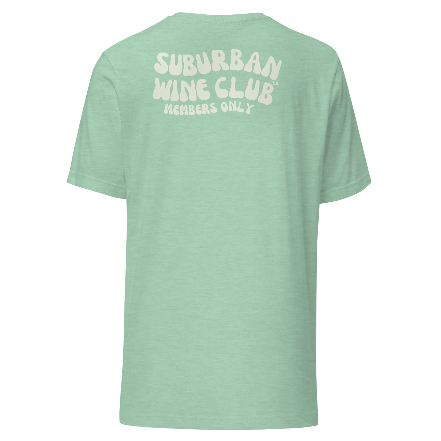 Suburban WIne Club™ T-Shirt | Bella + Canvas 3001 front/back