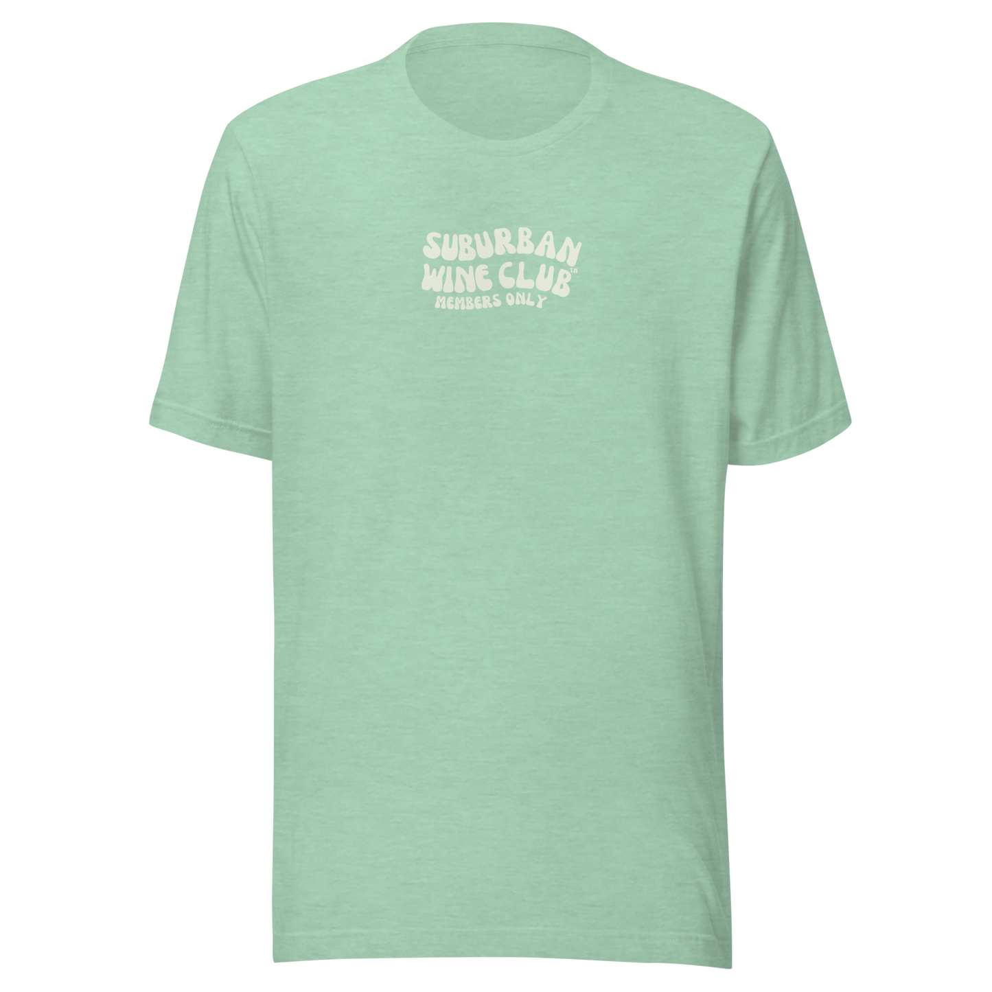 Suburban WIne Club™ T-Shirt | Bella + Canvas 3001 front/back