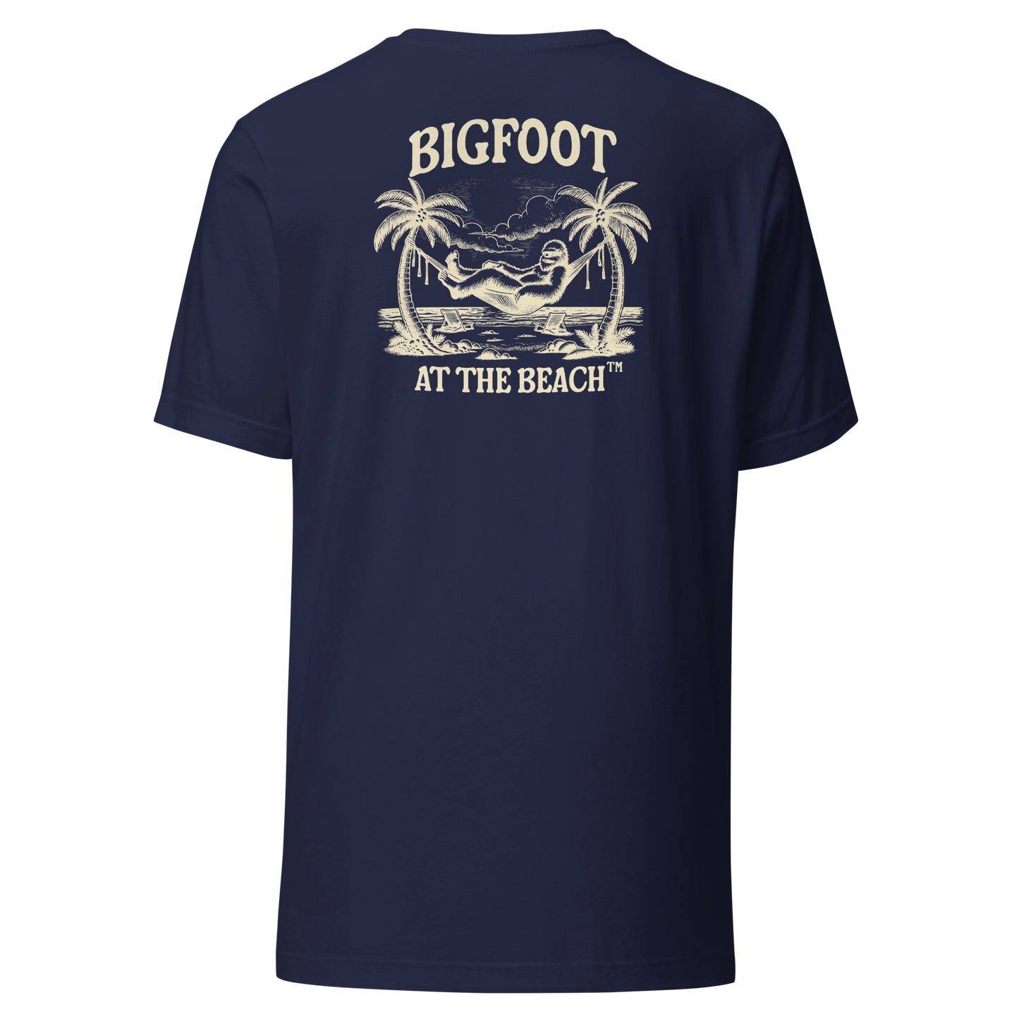 Bigfoot at the Beach T-Shirt - LIfestyle Apparel Brands