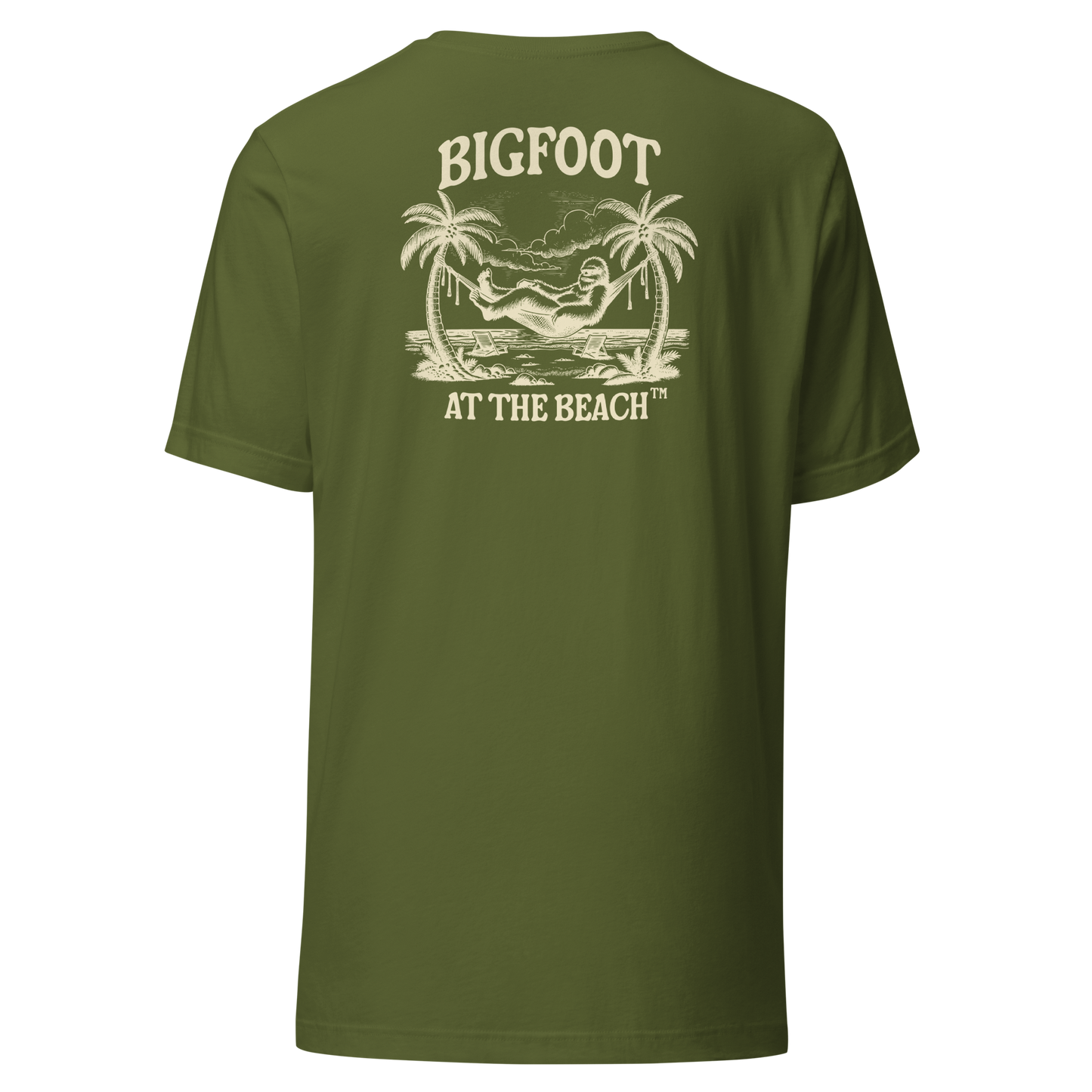 Bigfoot at the Beach T-Shirt - LIfestyle Apparel Brands