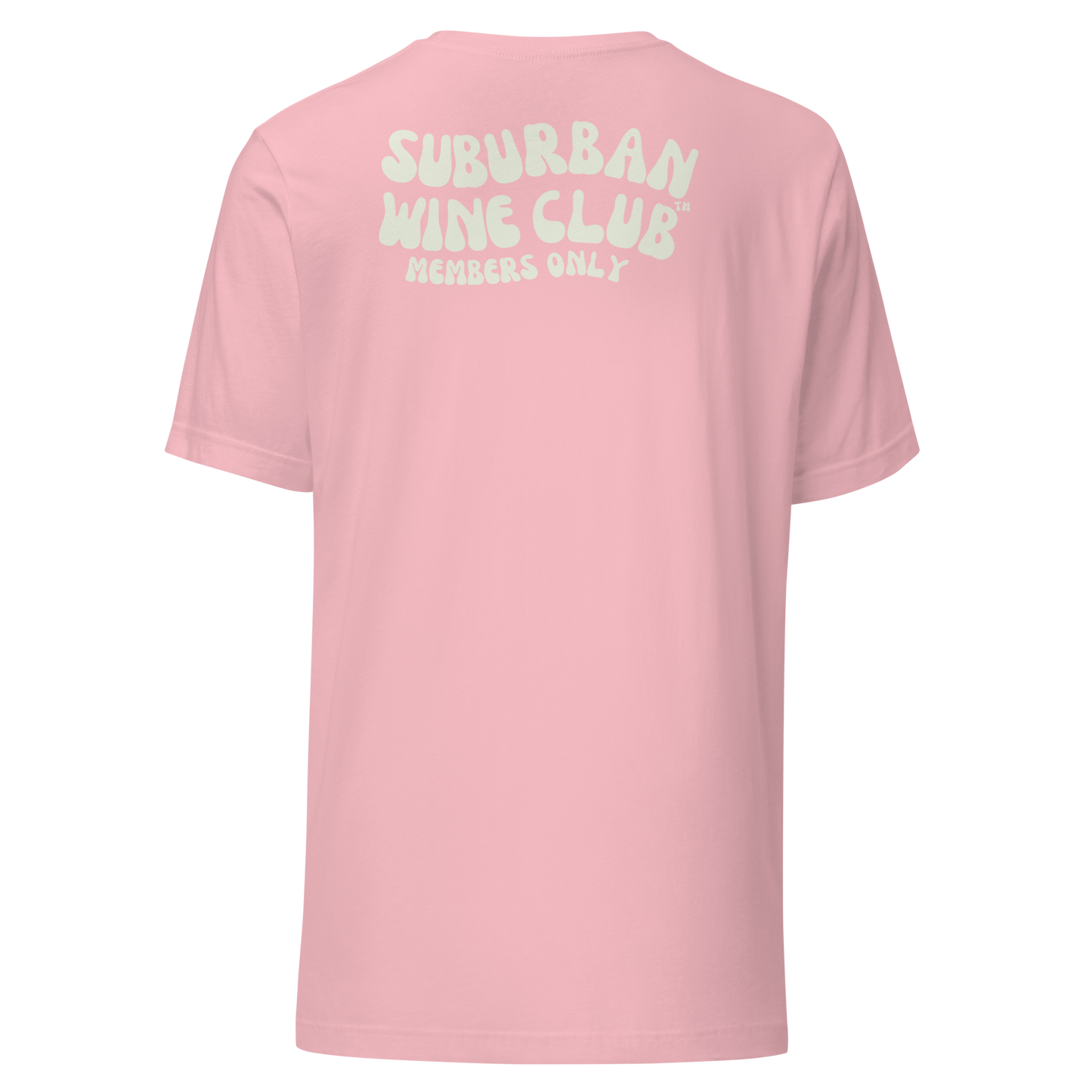 Suburban WIne Club™ T-Shirt | Bella + Canvas 3001 front/back