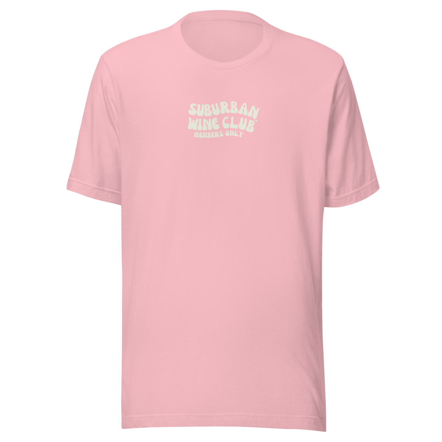 Suburban WIne Club™ T-Shirt | Bella + Canvas 3001 front/back