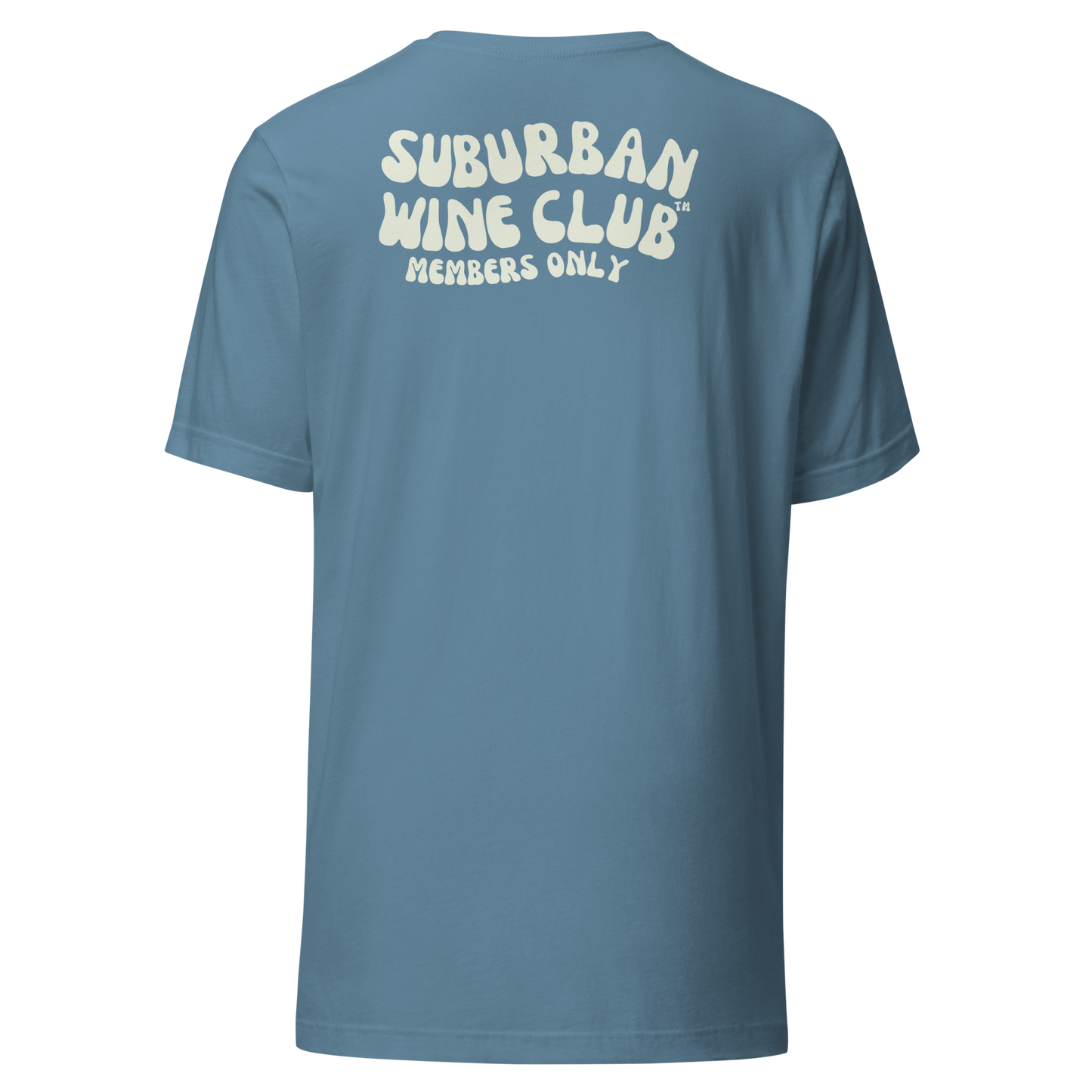 Suburban WIne Club™ T-Shirt | Bella + Canvas 3001 front/back