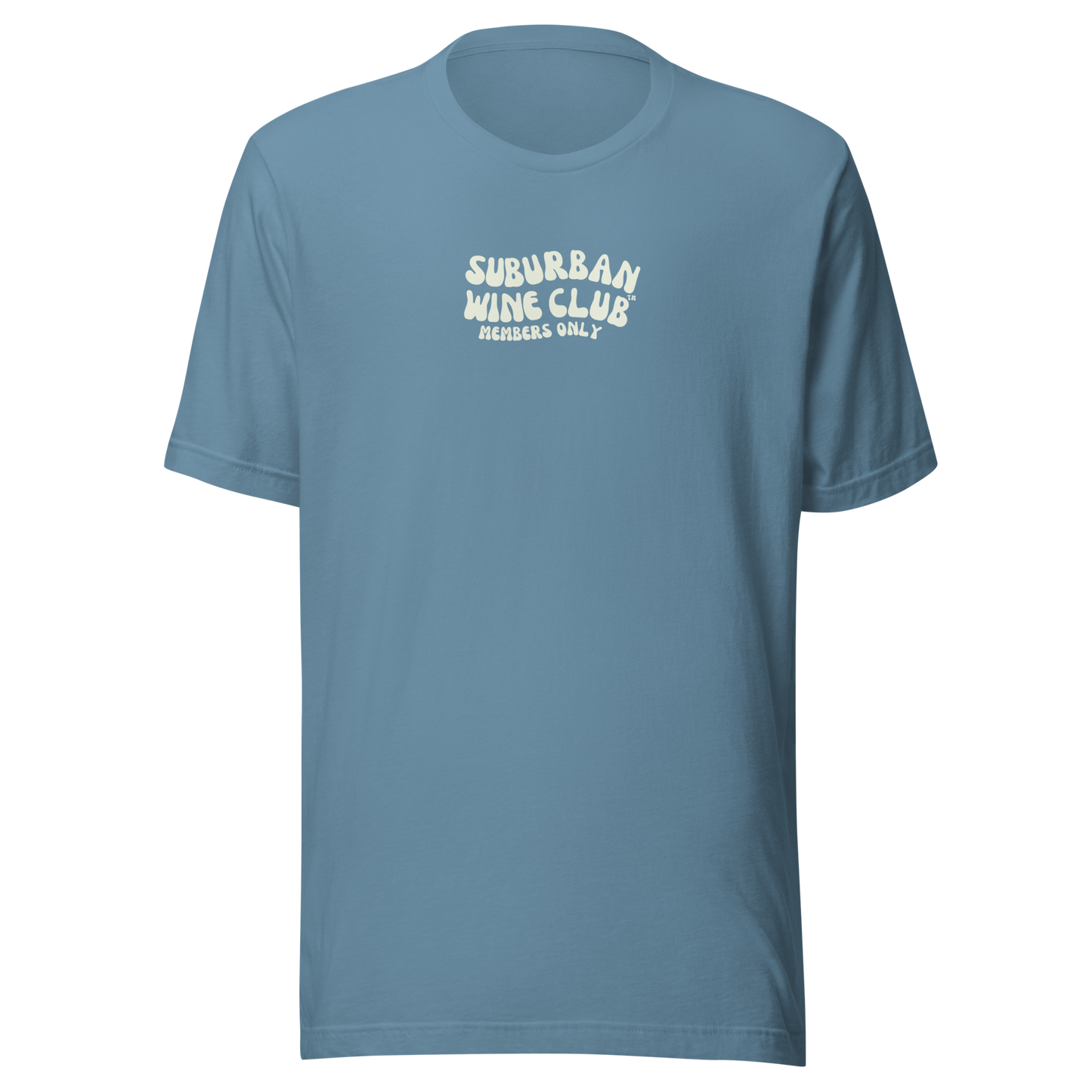 Suburban WIne Club™ T-Shirt | Bella + Canvas 3001 front/back