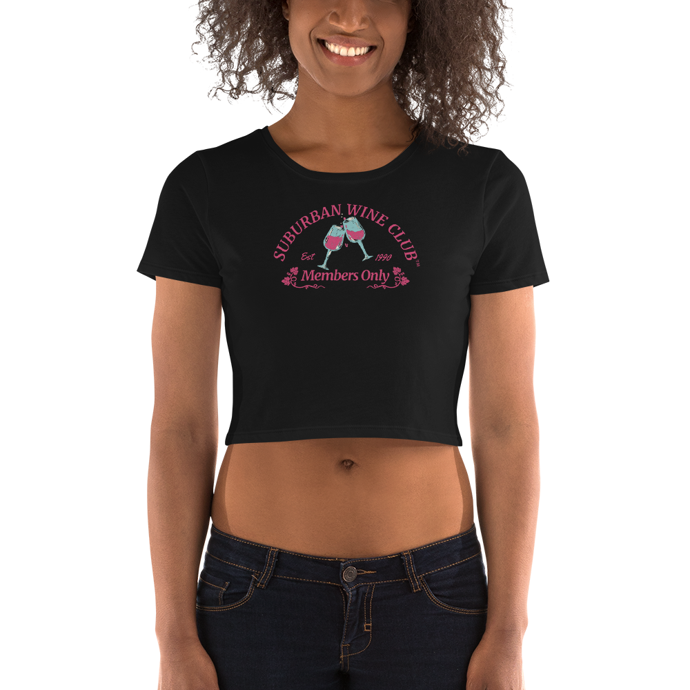 Suburban WIne CLub™ Women's Crop Tee | Bella + Canvas 6681