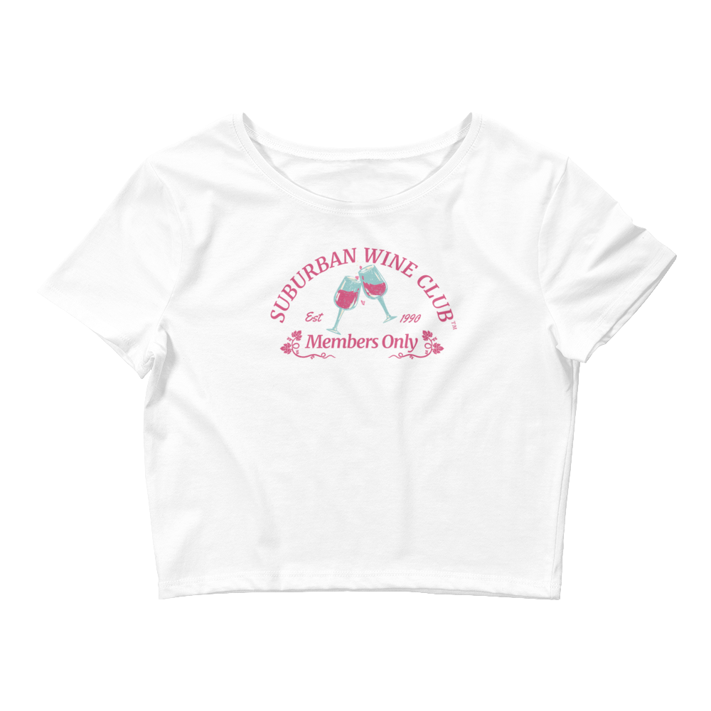 Suburban WIne CLub™ Women's Crop Tee | Bella + Canvas 6681