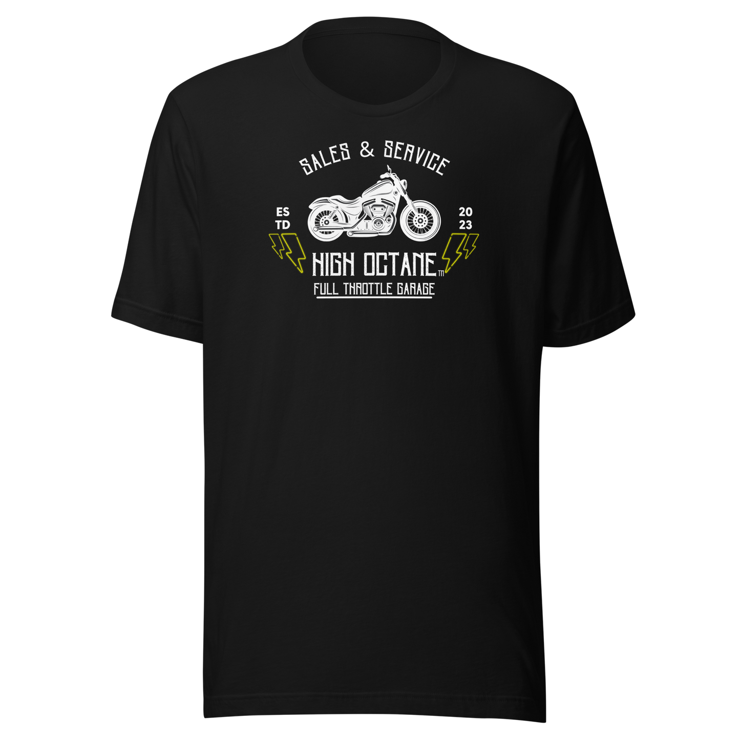 High Octane Full Throttle Garage T-Shirt - Bella + Canvas