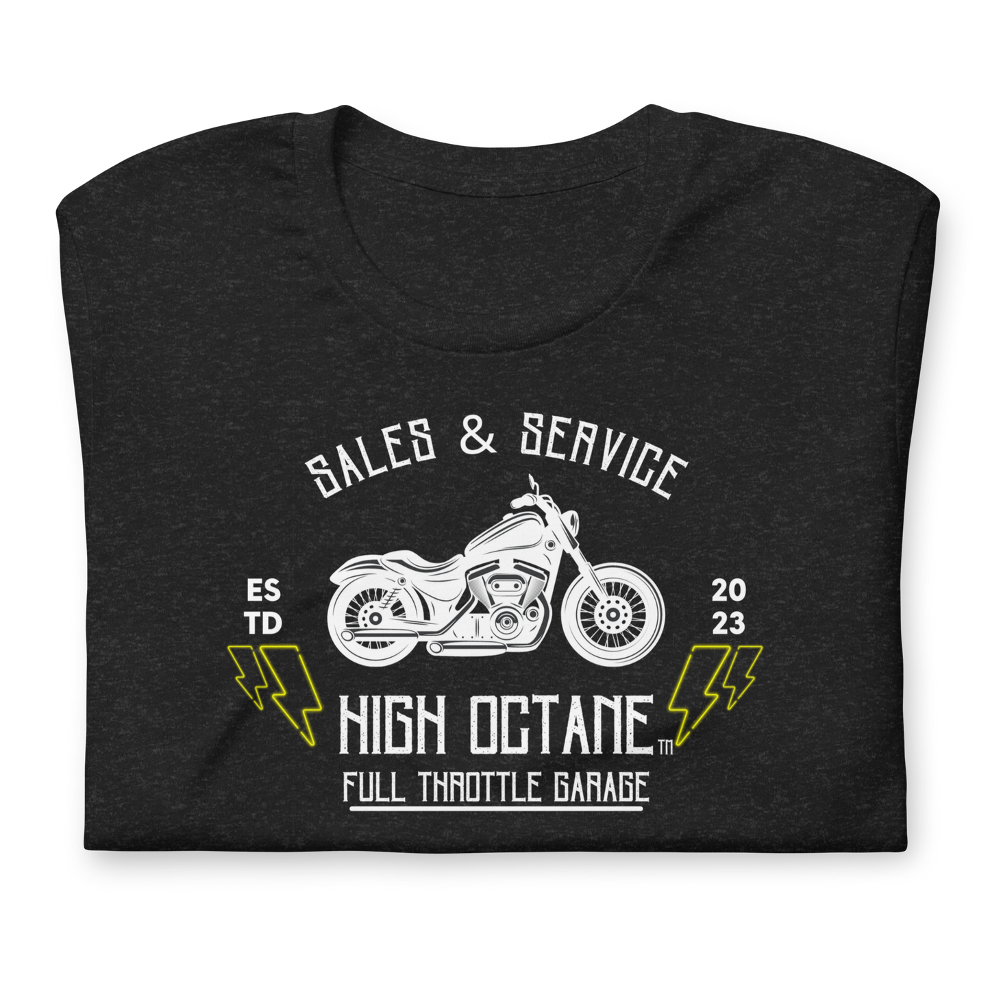 High Octane Full Throttle Garage T-Shirt - Bella + Canvas