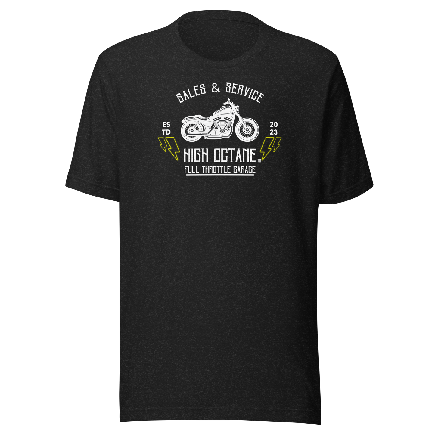 High Octane Full Throttle Garage T-Shirt - Bella + Canvas