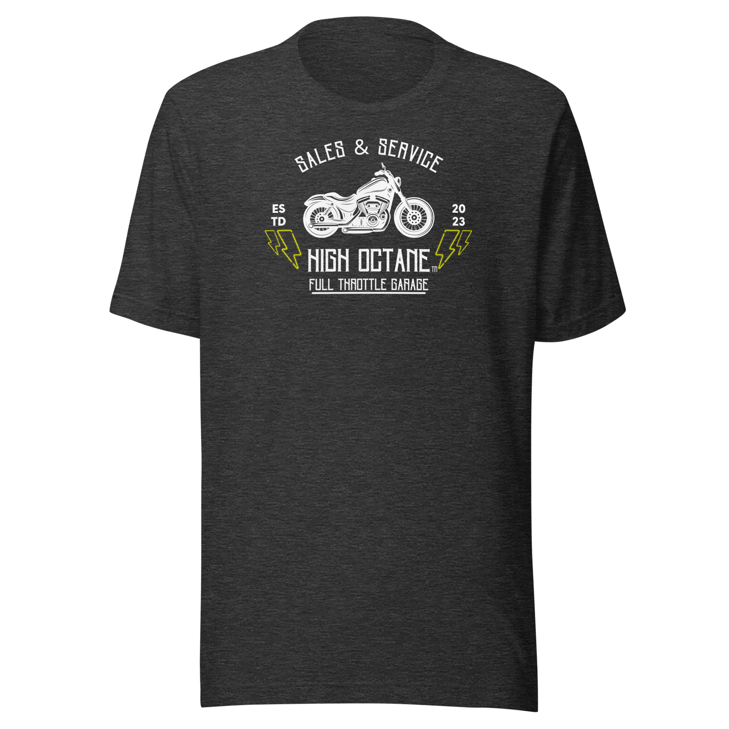 High Octane Full Throttle Garage T-Shirt - Bella + Canvas