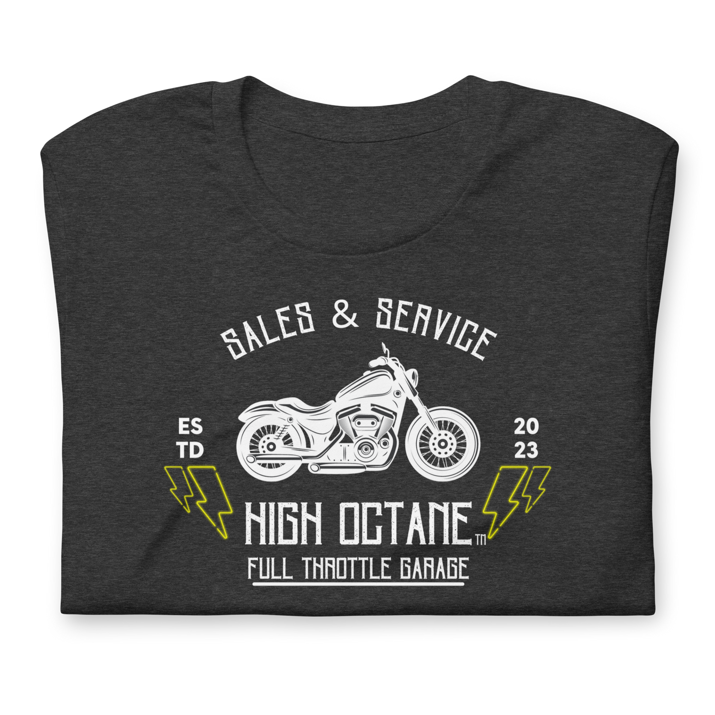High Octane Full Throttle Garage T-Shirt - Bella + Canvas
