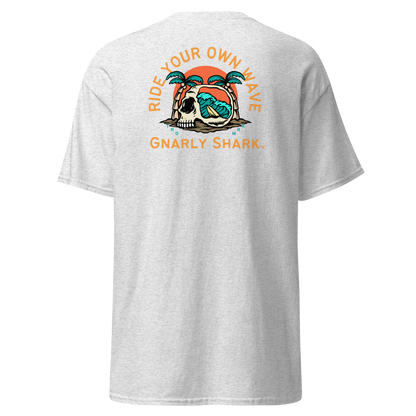 Gnarly Shark T-Shirt - Front / Back - Gildan classic 5000