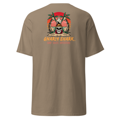 Gnarly Shark T-Shirt - Front / Back - Gildan classic 5000