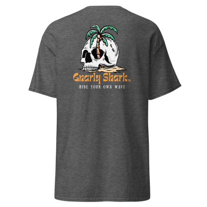 Gnarly Shark T-Shirt - Front / Back - Gildan classic 5000