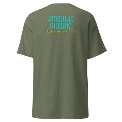 Gnarly Shark T-Shirt - Front / Back - Gildan classic 5000