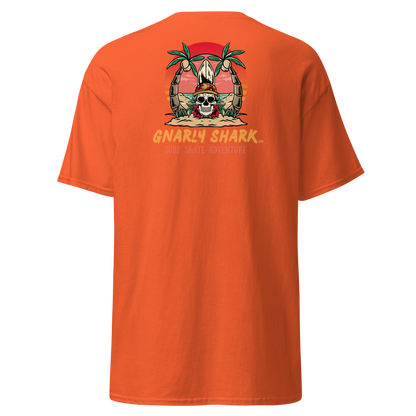 Gnarly Shark T-Shirt - Front / Back - Gildan classic 5000