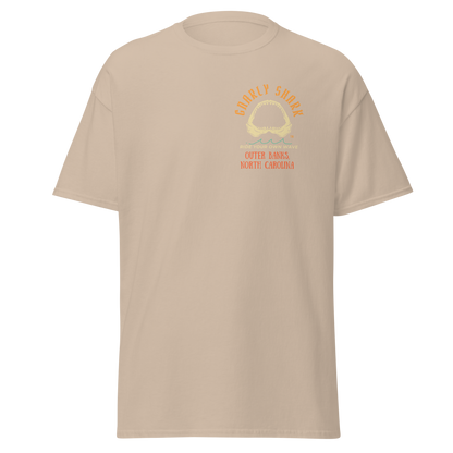 Gnarly Shark Outer Banks North Carolina T-Shirt - Front / Back - Gildan classic 5000