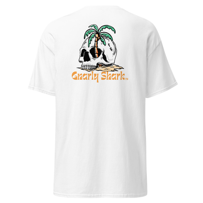 Gnarly Shark T-Shirt - Front / Back - Gildan classic 5000