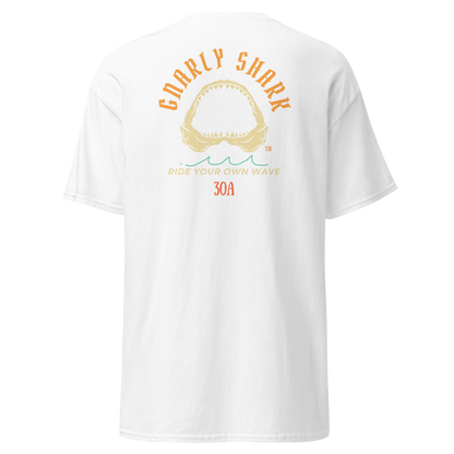 Gnarly Shark 30A Florida T-Shirt - Front / Back - Gildan classic 5000