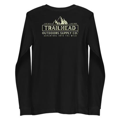 Trailhead Outdoors Supply Co.™ Long Sleeve Tee | Bella + Canvas 3501 | Front/Back