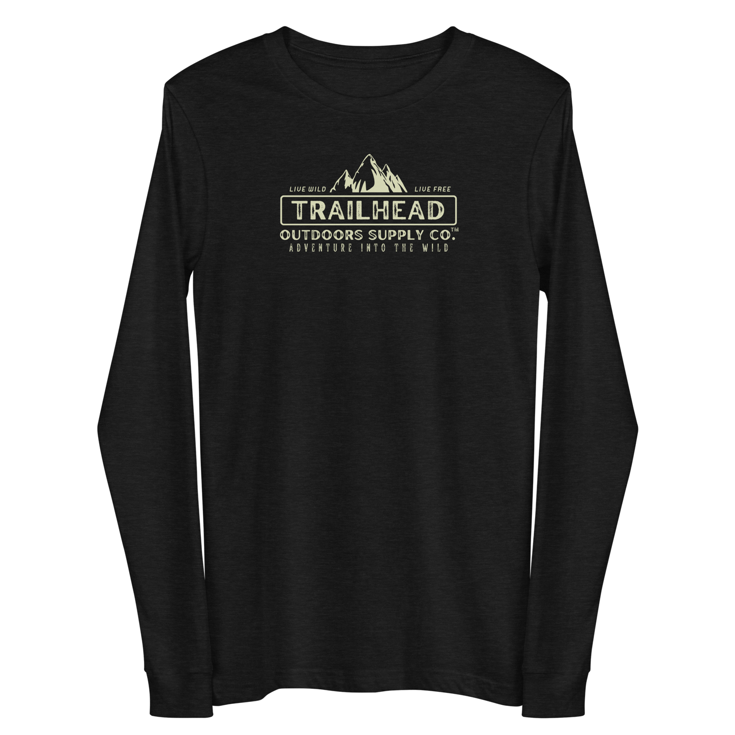 Trailhead Outdoors Supply Co.™ Long Sleeve Tee | Bella + Canvas 3501 | Front/Back