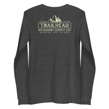 Trailhead Outdoors Supply Co.™ Long Sleeve Tee | Bella + Canvas 3501 | Front/Back