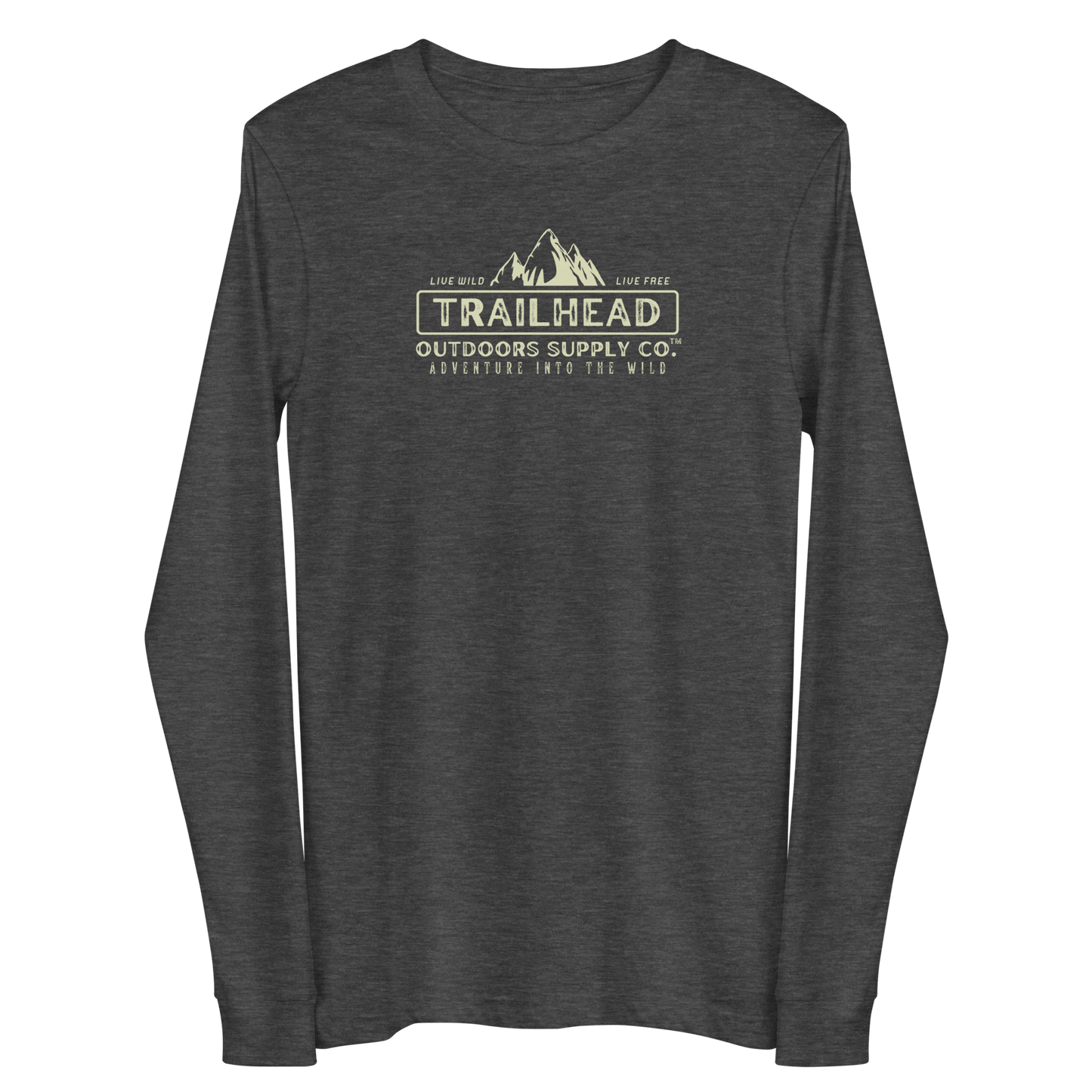 Trailhead Outdoors Supply Co.™ Long Sleeve Tee | Bella + Canvas 3501 | Front/Back