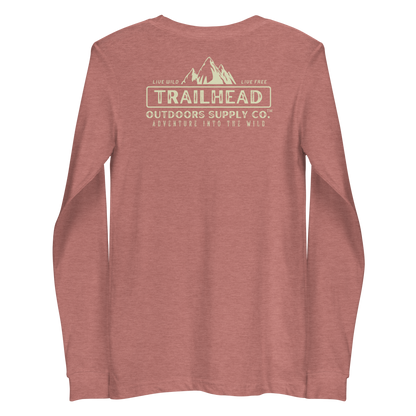 Trailhead Outdoors Supply Co.™ Long Sleeve Tee | Bella + Canvas 3501 | Front/Back