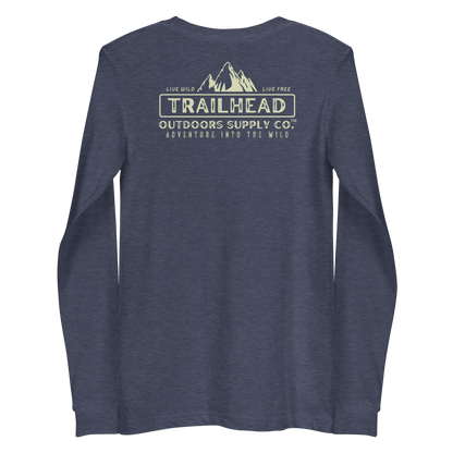 Trailhead Outdoors Supply Co.™ Long Sleeve Tee | Bella + Canvas 3501 | Front/Back